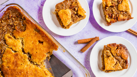 Pumpkin Cobbler With Pecan Crunch